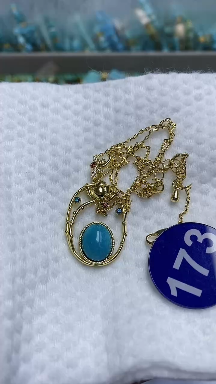 【闪购商品】绿松石项链合金173项链