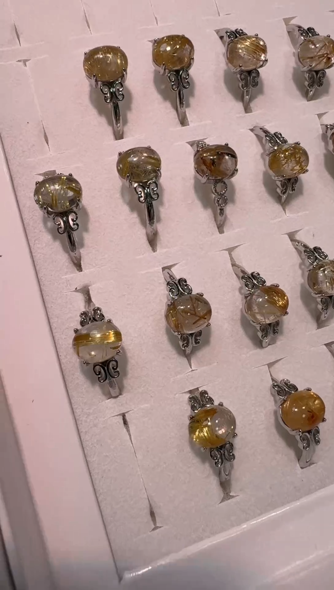 水晶戒指未镶嵌钛晶戒指多样发一YF10068