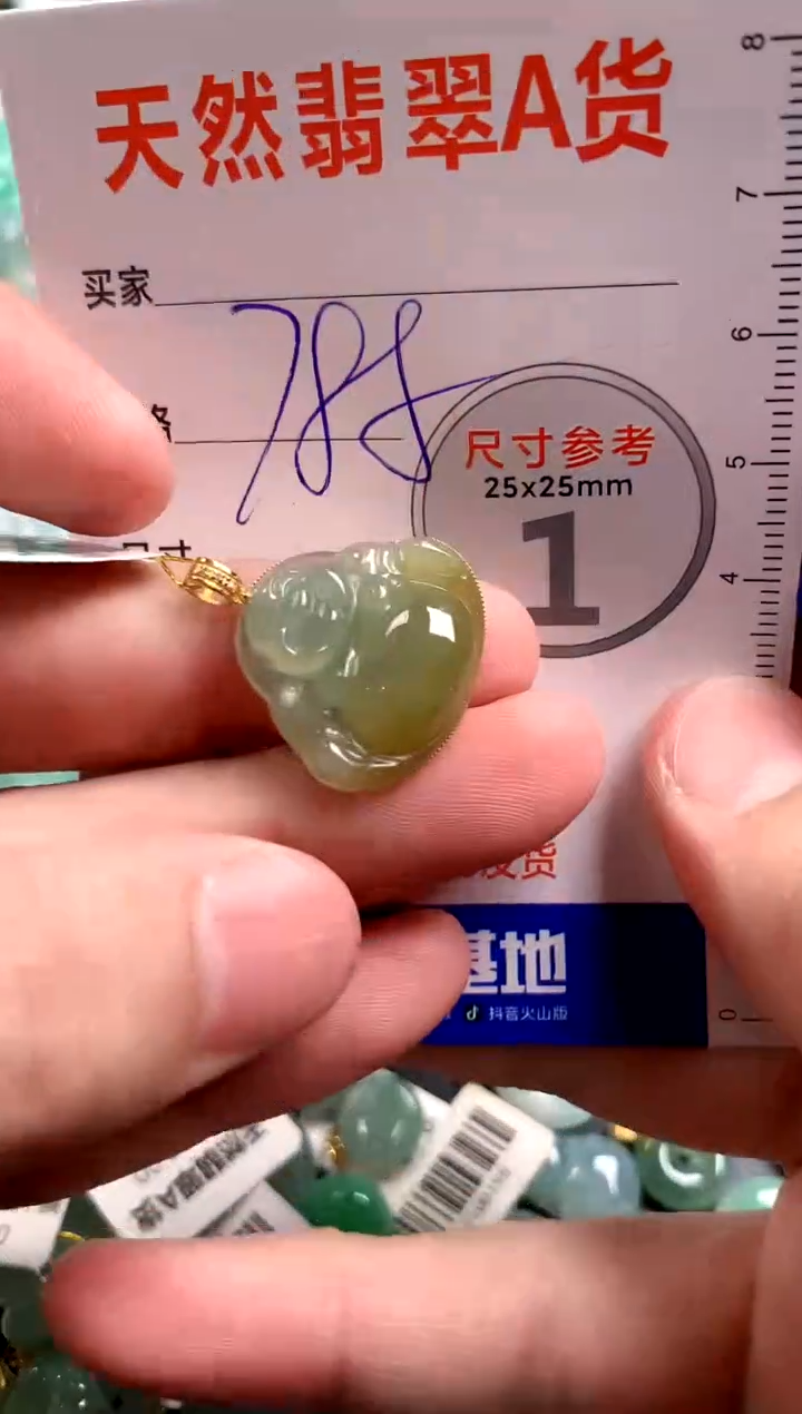 【闪购商品】翡翠颈饰18K金镶嵌0145121015