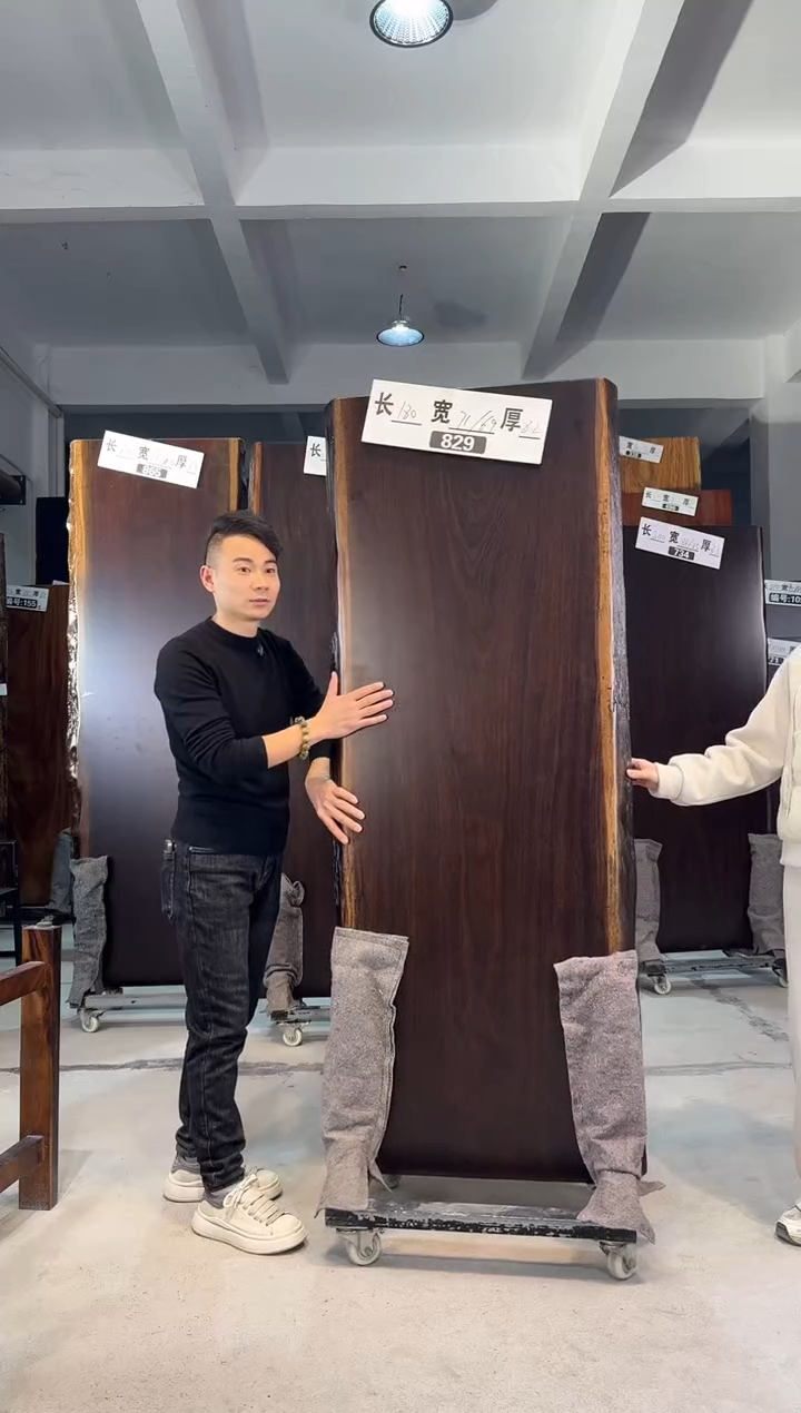 木皮****！829刚果黑檀180*71*69*8.2