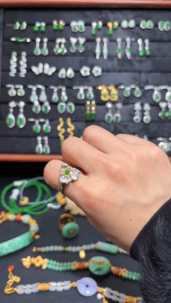 【闪购商品】翡翠颈饰银S925镶嵌蛋面/支持复检/一件