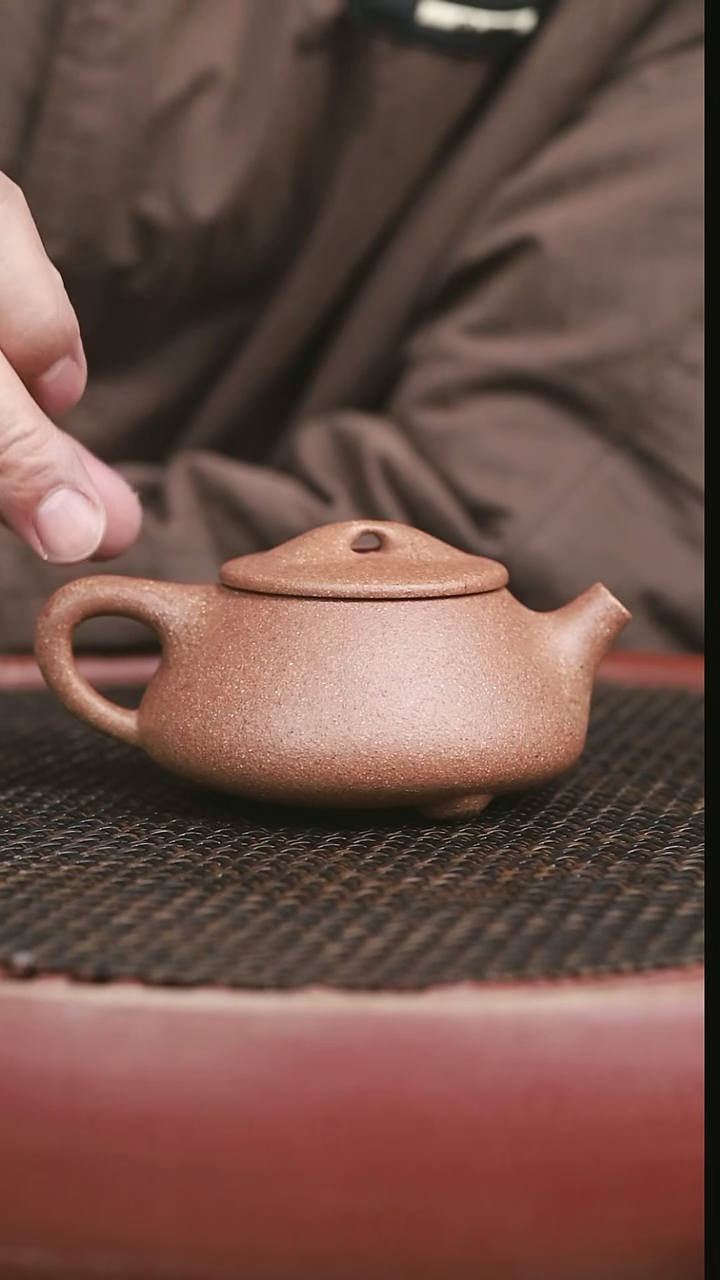 茶壶紫砂13号桃花泥景州石瓢180CC