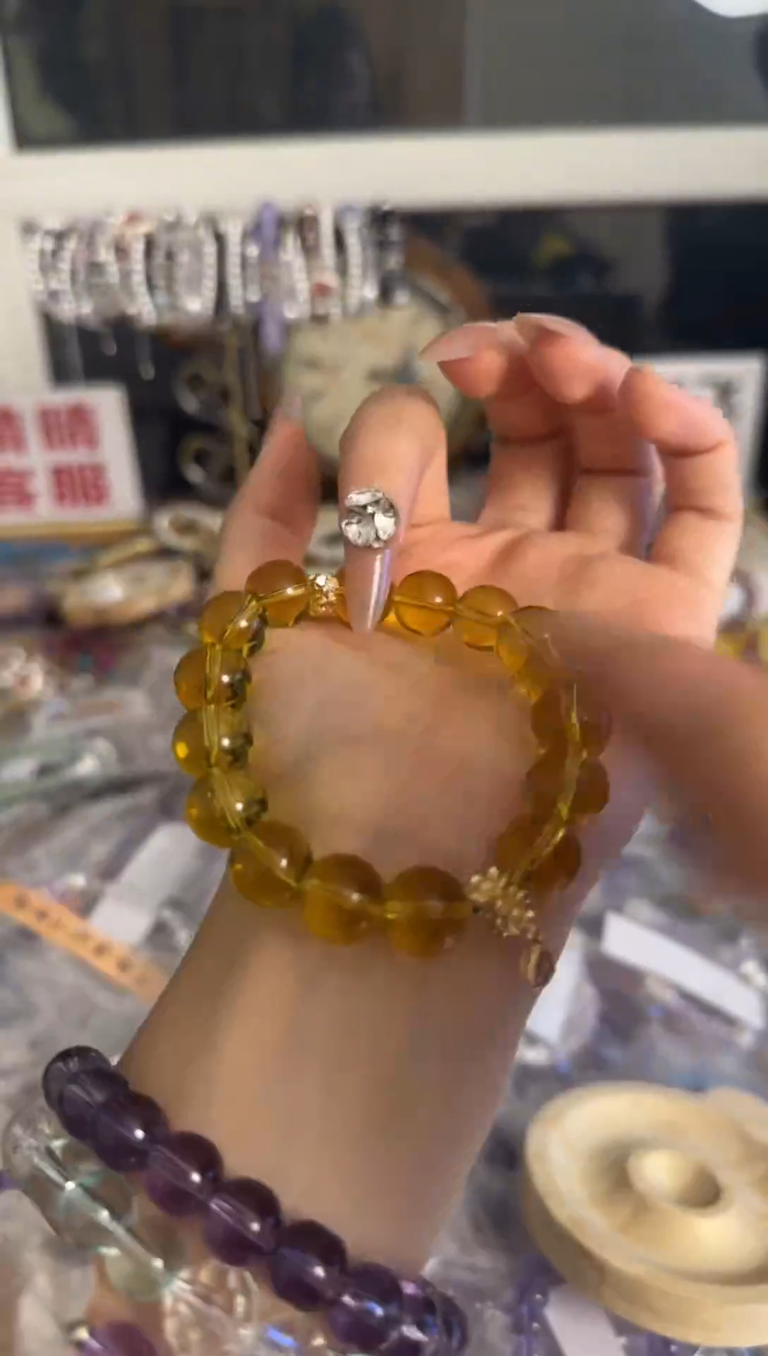 【闪购商品】水晶手链未镶嵌水晶——————