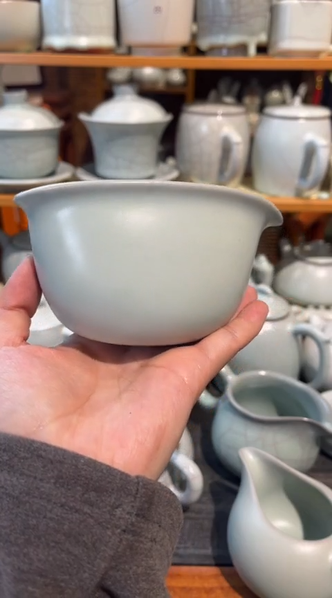 【闪购商品】杯北宋官瓷公道杯瑕疵