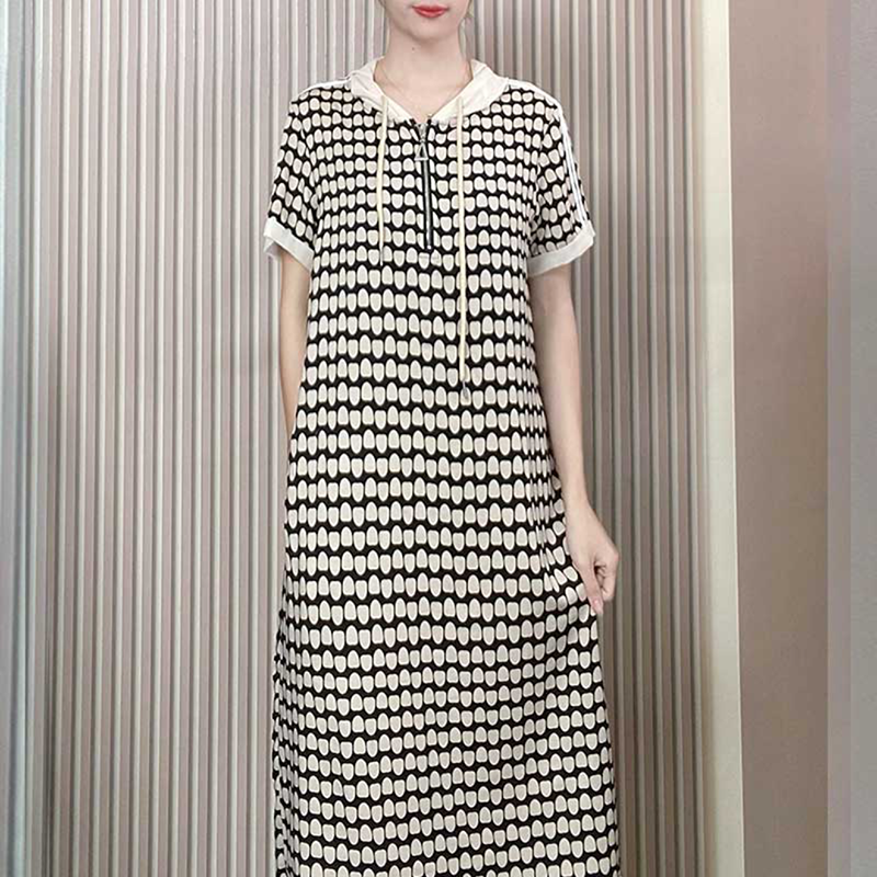 【拉链帽裙】新款显白遮肉连衣裙G