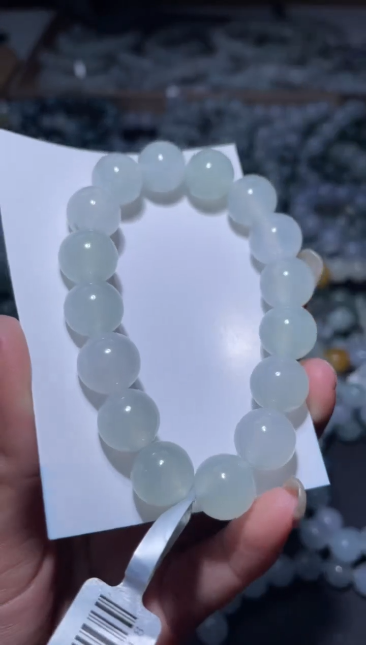 【闪购商品】定制翡翠未镶嵌天然缅甸A货翡翠手串43