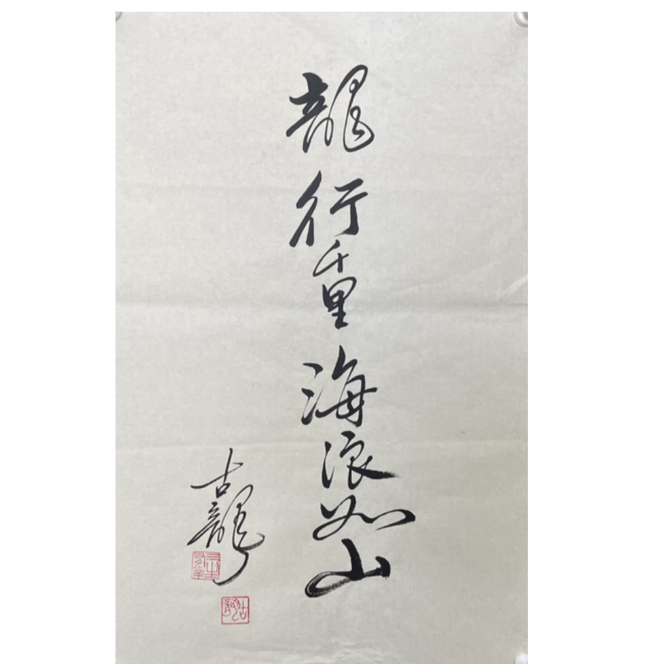 G-R-2835 古龙 书法 70cm*45cm 软片-A