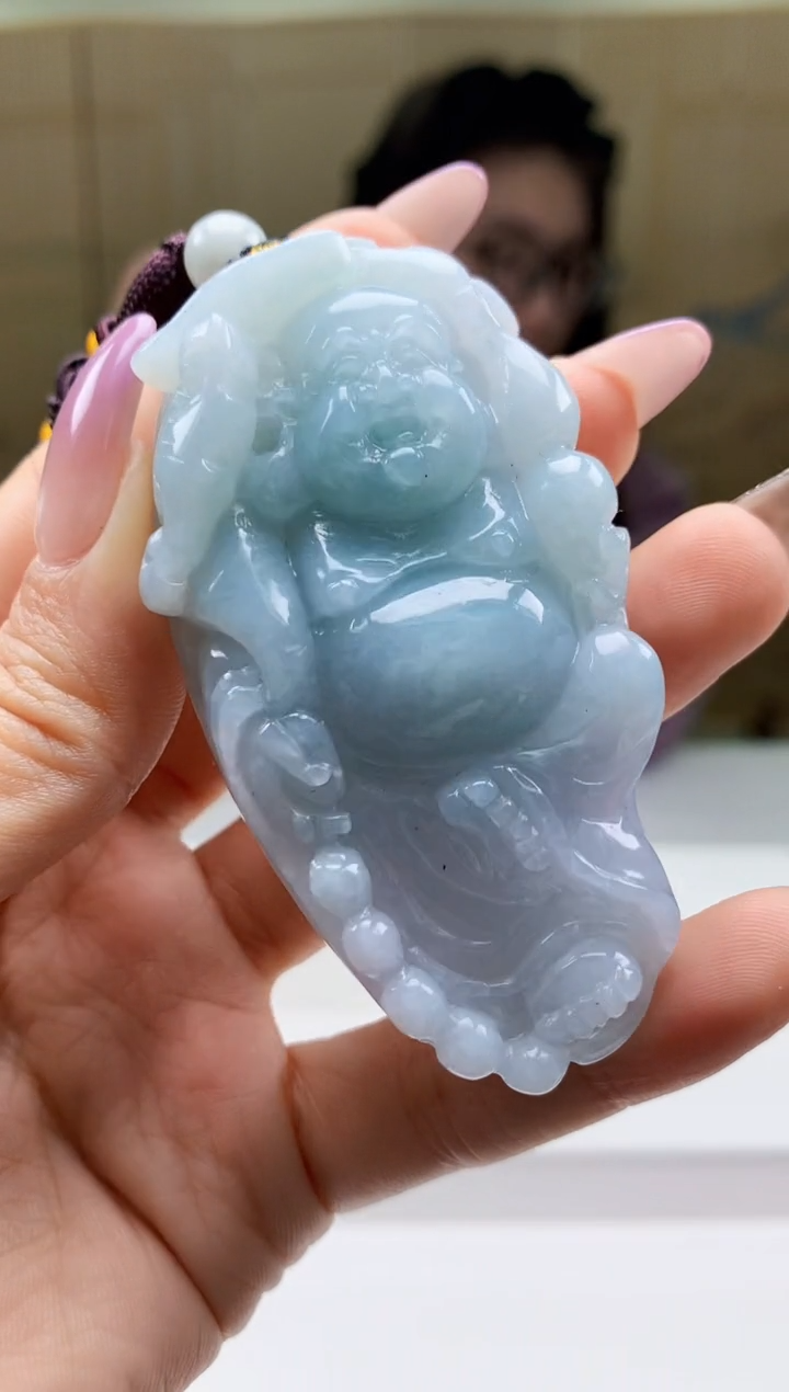 【闪购商品】定制翡翠未镶嵌5156ty-毛货挂件155