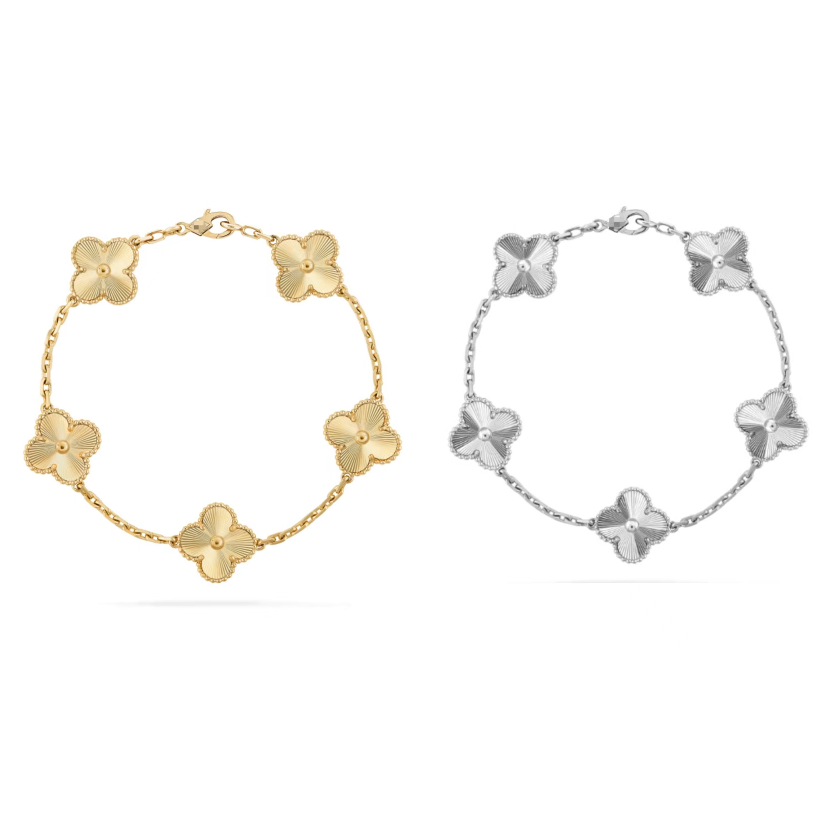 ✨18K 金全镭射五花手链 低调奢华 财阀千金风