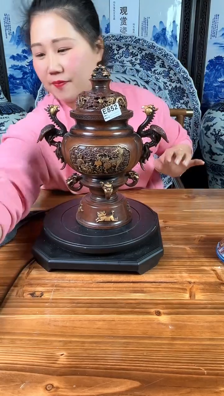 【闪购商品】摆件景德镇陶瓷仿古摆件E852