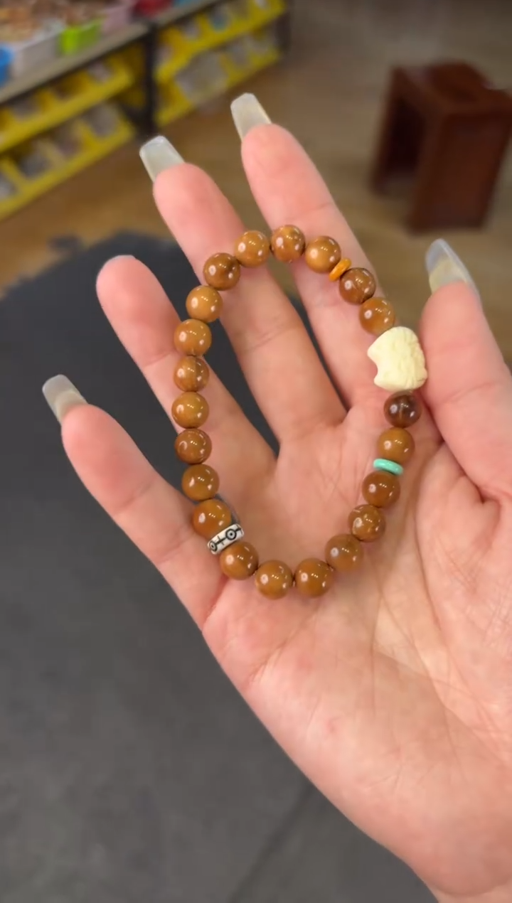 【闪购商品】库克吊坠8mm库克猫猫设计款单圈