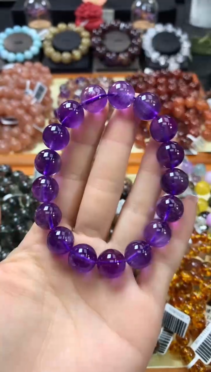 未镶嵌手链水晶12*