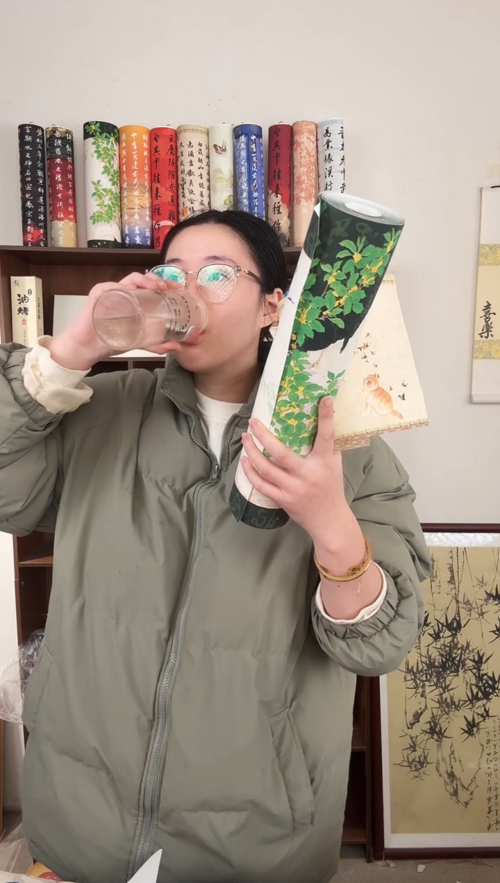猫苑小墩墩+太枝漫卷长卷十五米