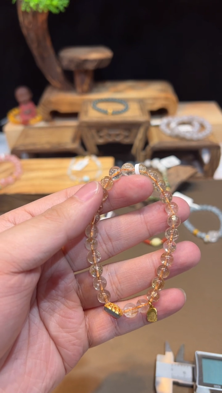 水晶手链未镶嵌手饰@@E6637