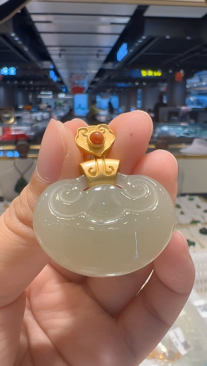 【闪购商品】和田玉颈饰银S925镶嵌26
