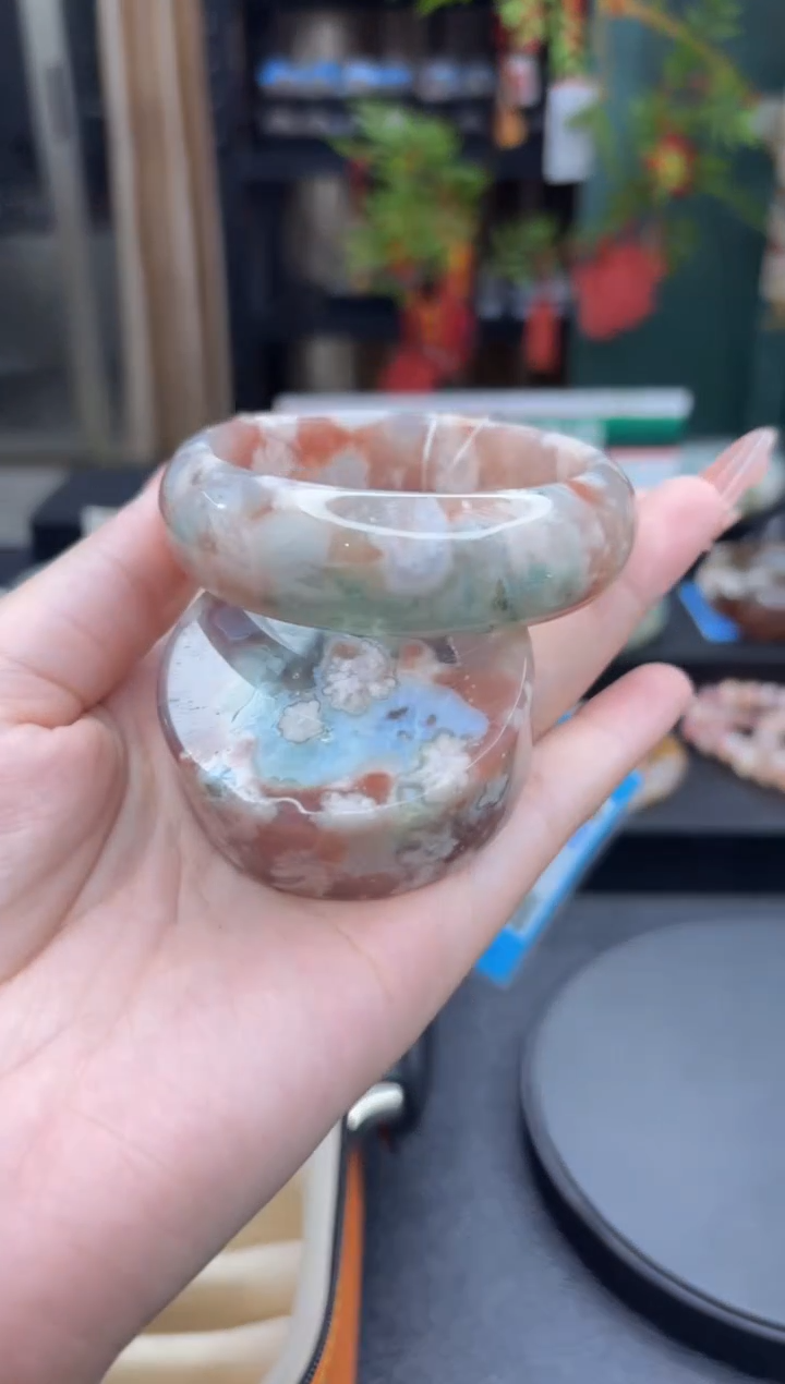 【闪购商品】石英质玉手镯未镶嵌726（54圈赠送镯心）