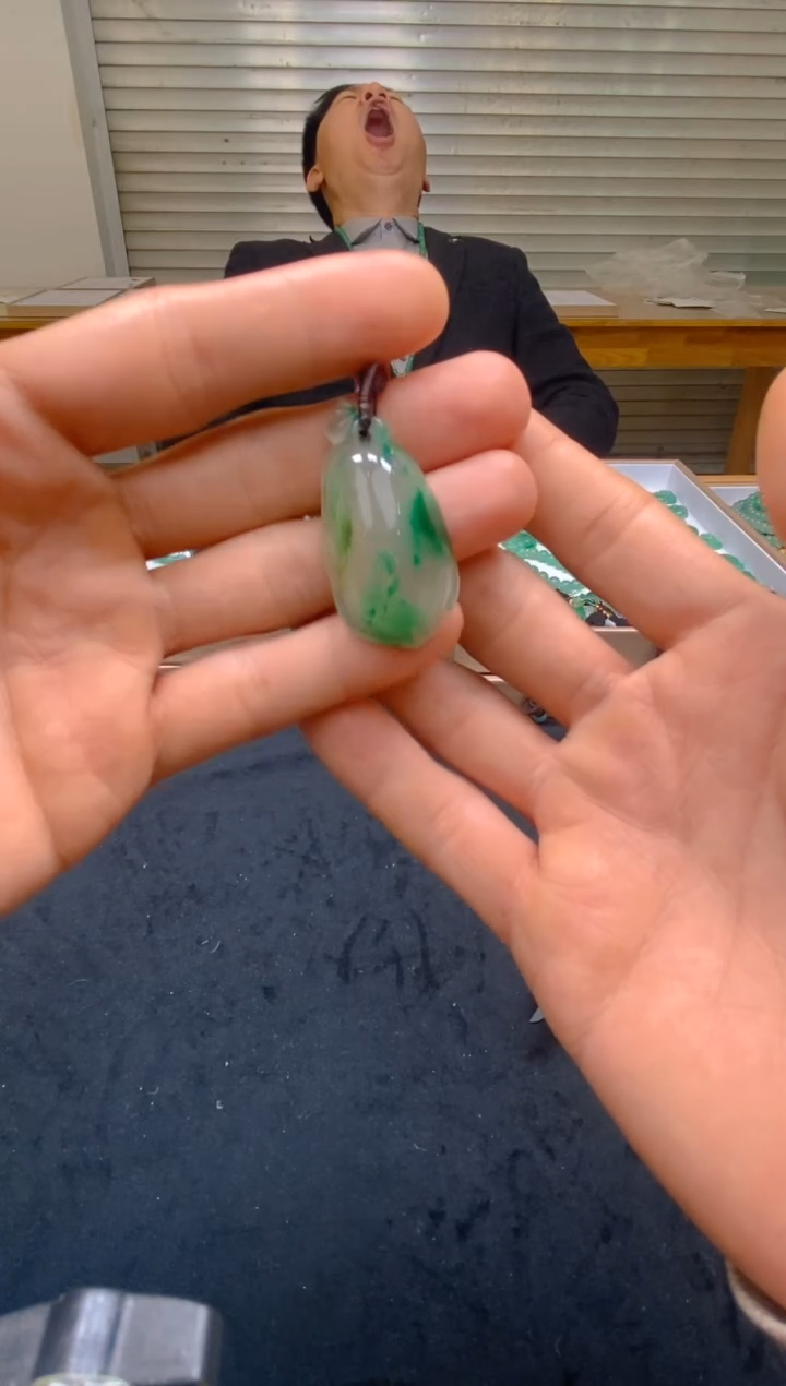 【闪购商品】石英质玉颈饰未镶嵌美人冰非洲翠051