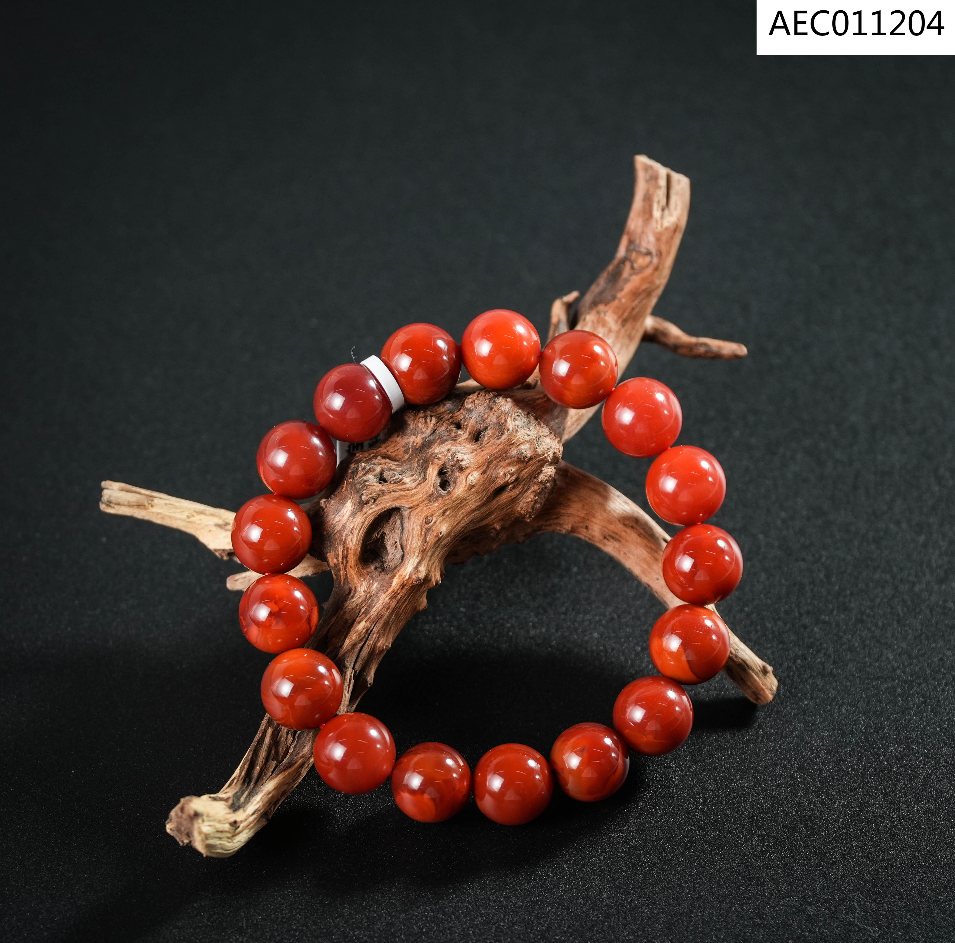 【老掌柜讲珠宝】南红圆珠手串10m+ AEC011204