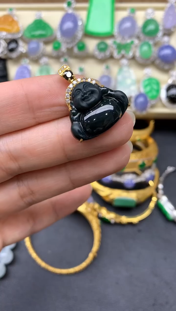 【闪购商品】翡翠颈饰18K金镶嵌520-中国好珍宝