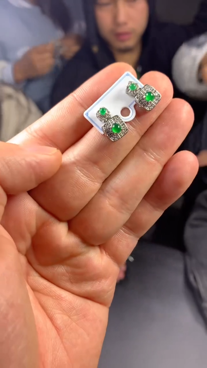 【闪购商品】翡翠耳饰未镶嵌0698921646/多样性发一4