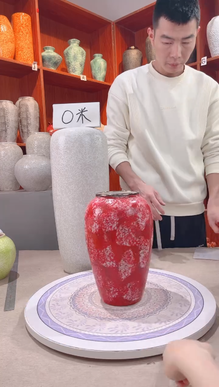 【闪购商品】瓶映山红 中号 陶瓷花瓶 无花 微瑕