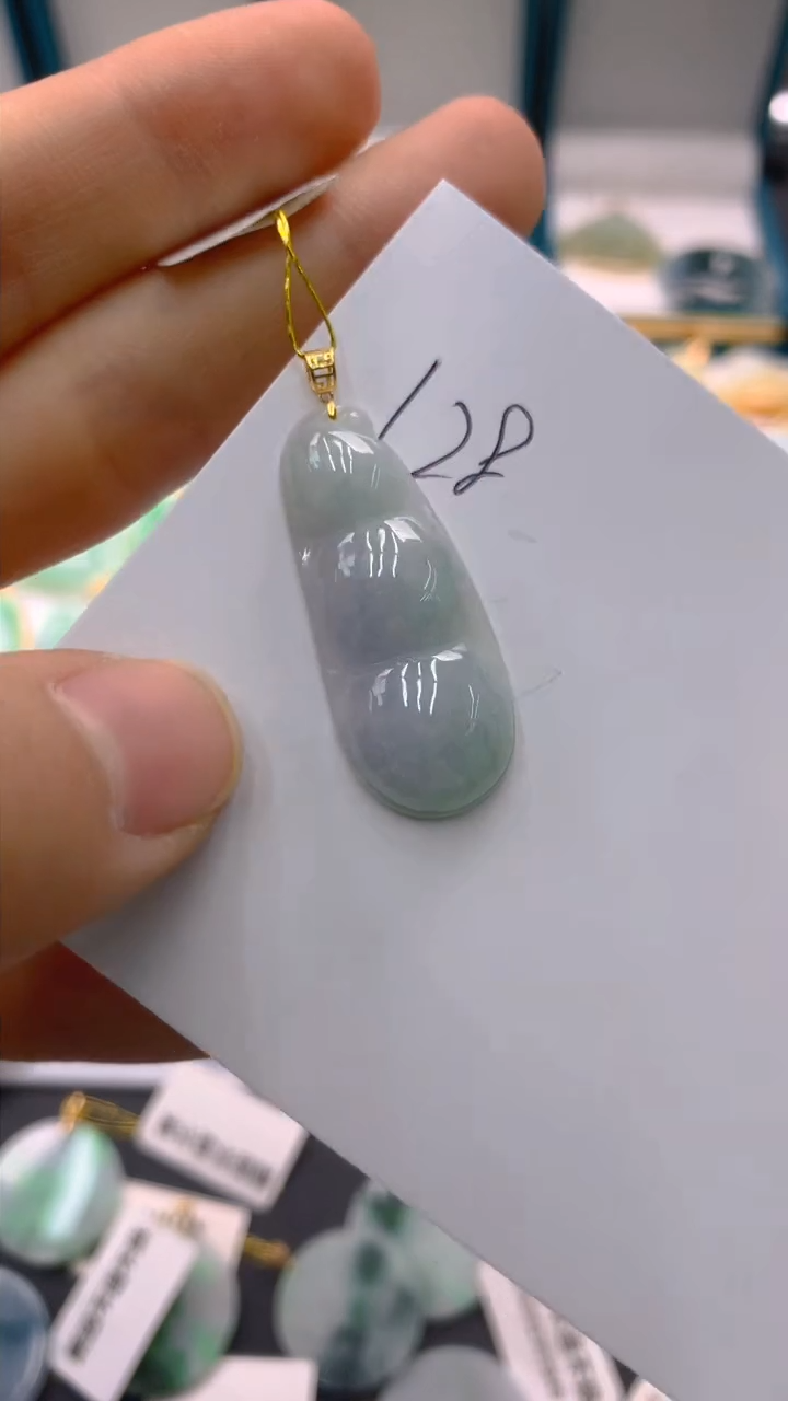 【闪购商品】翡翠颈饰18K金镶嵌1111111111