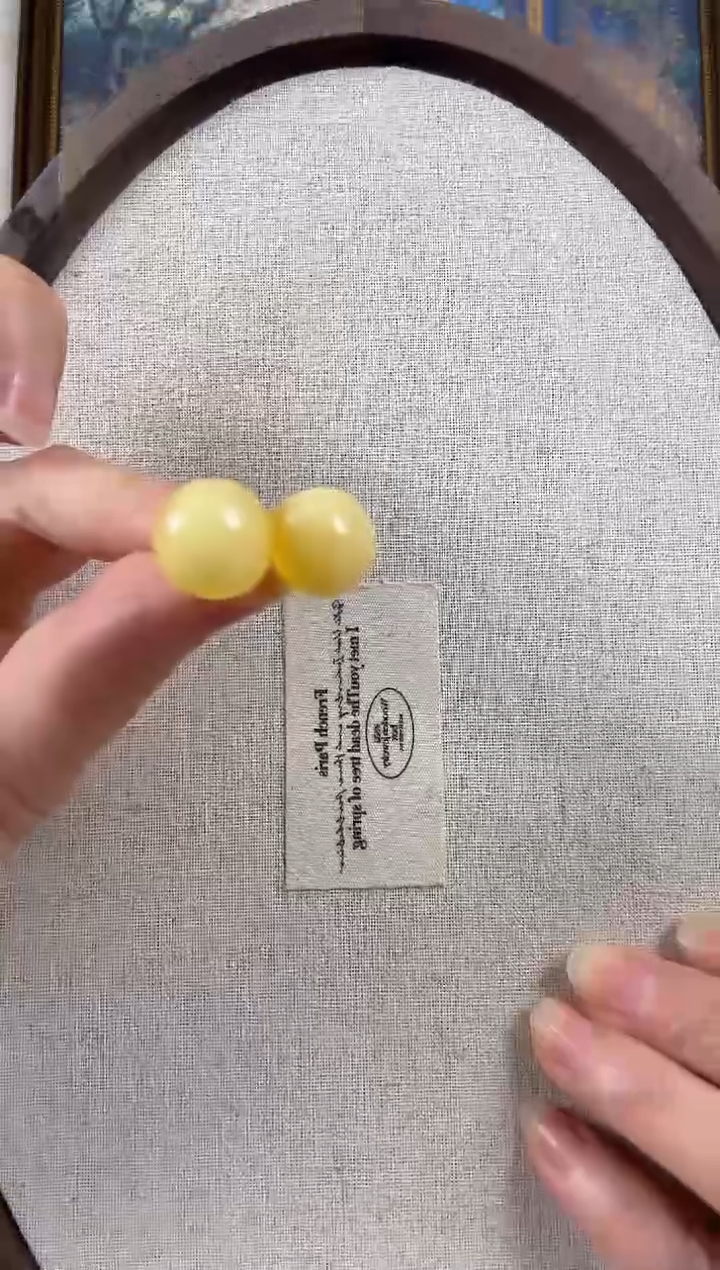 琥珀18K金镶嵌耳饰蜜蜡耳环