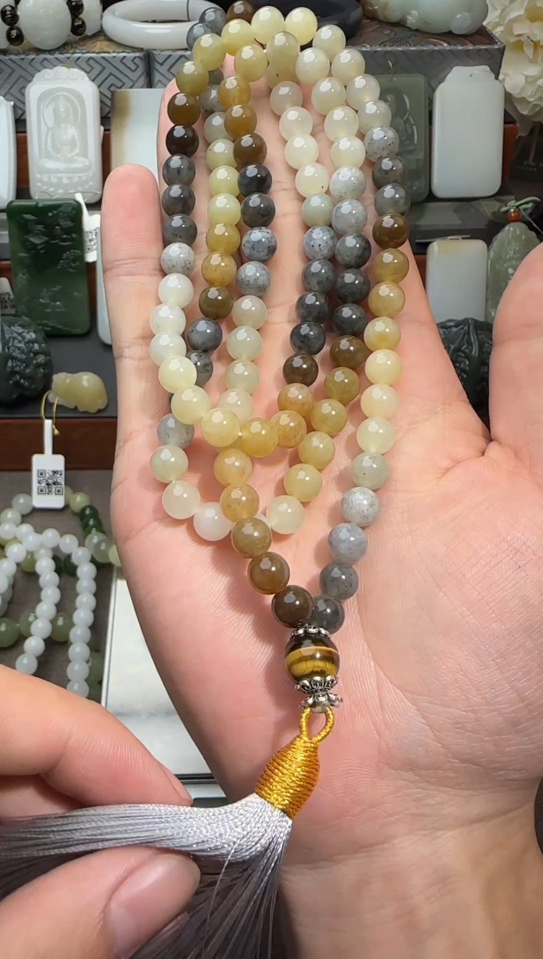 【闪购商品】和田玉手链未镶嵌和田玉108手串