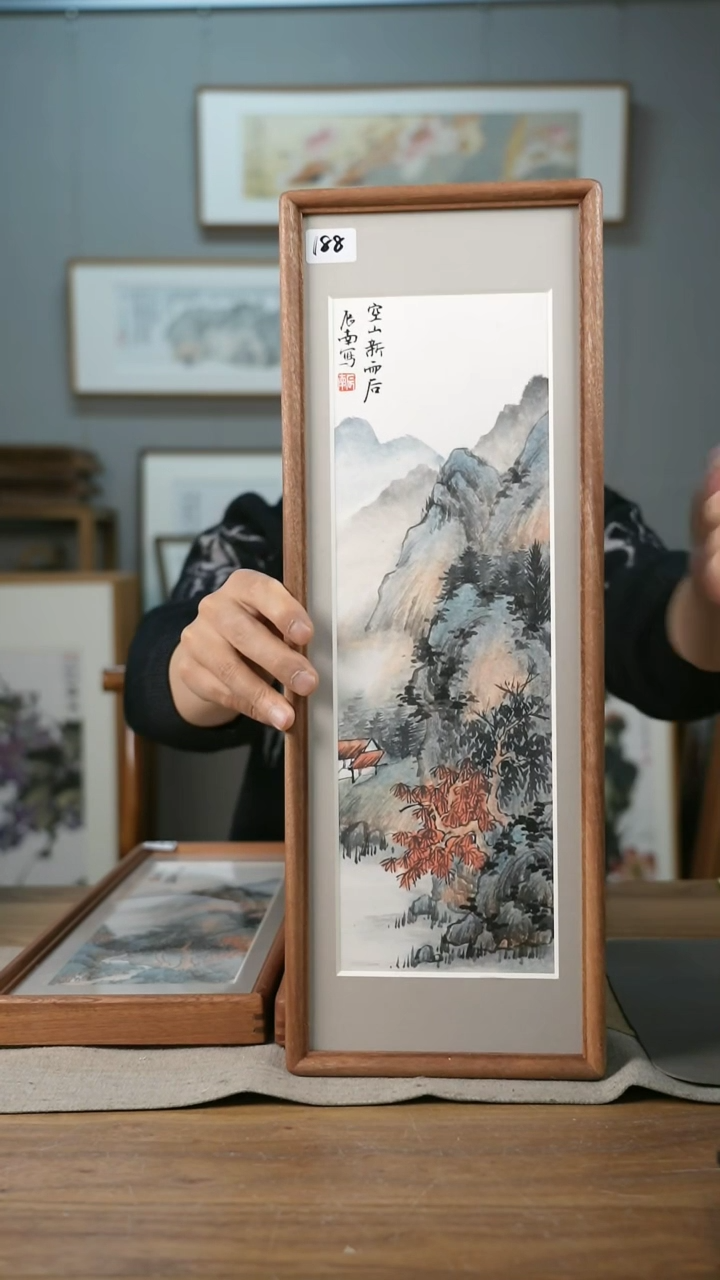 【闪购商品】书法辰南实木带框作品/每款2-4张/细微不同