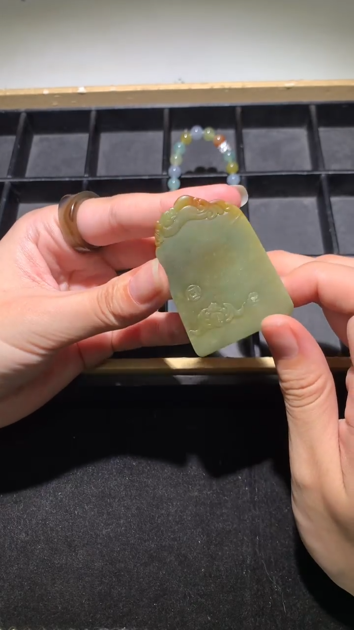 未镶嵌定制翡翠人****~-毛货不退不换-