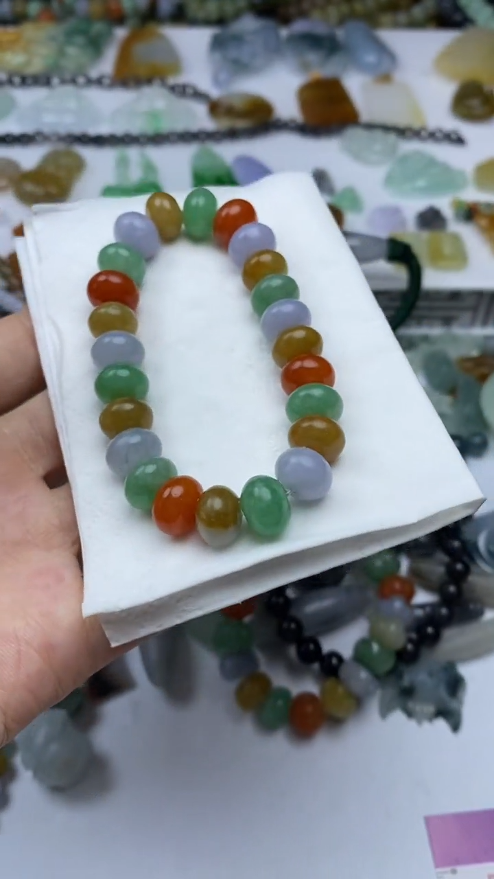 未镶嵌定制翡翠蓝*子毛货定制不退不换