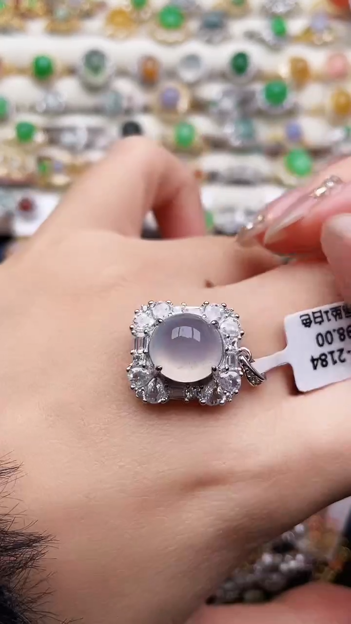 吊坠(赠链)银S925镶嵌翡翠166