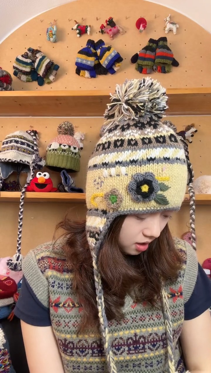 羊毛百分百纯手工帽子