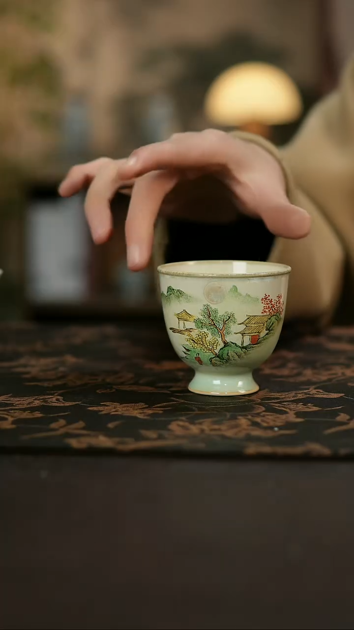 景德镇陶瓷杯碗柴烧多人