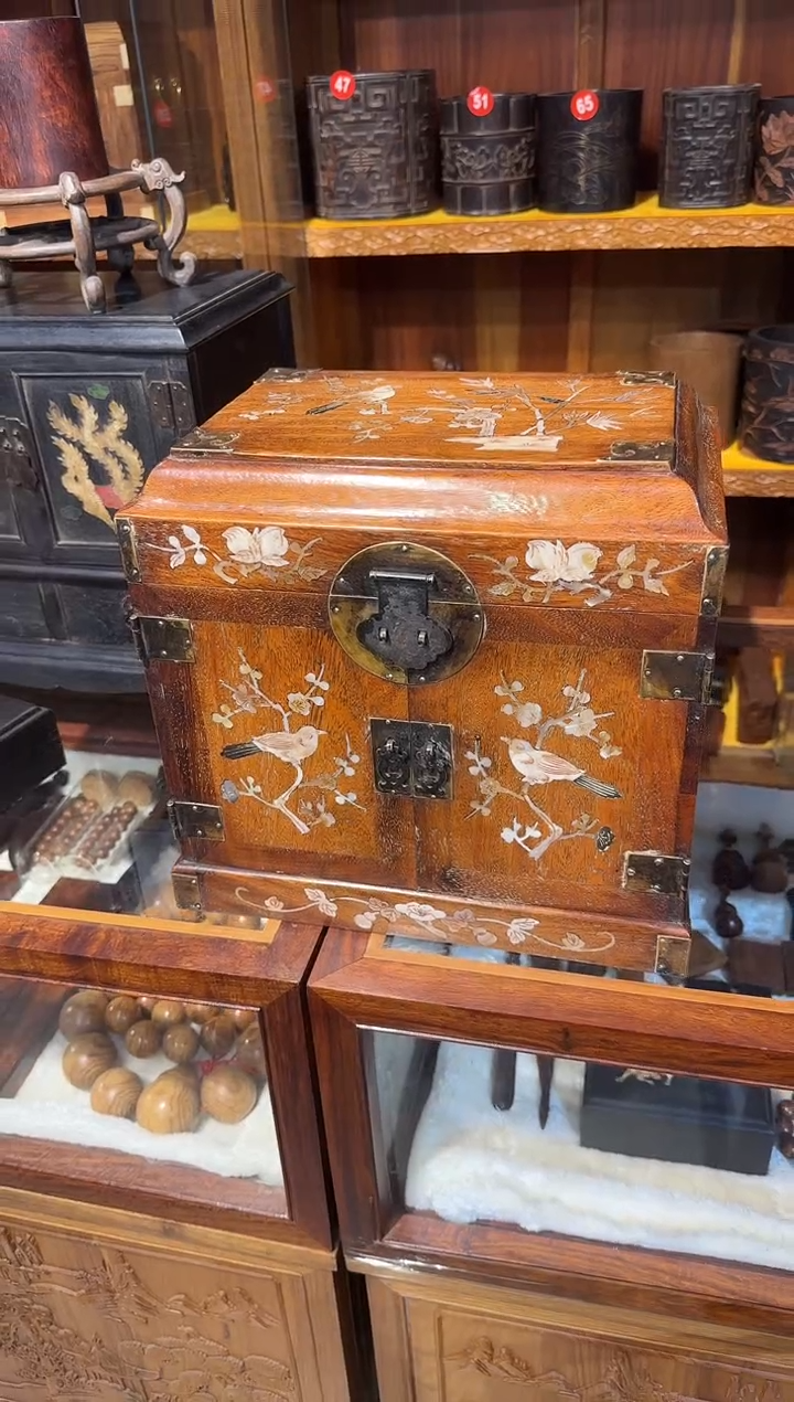 【闪购商品】木木艺黄花梨镶嵌官箱1580.8888888