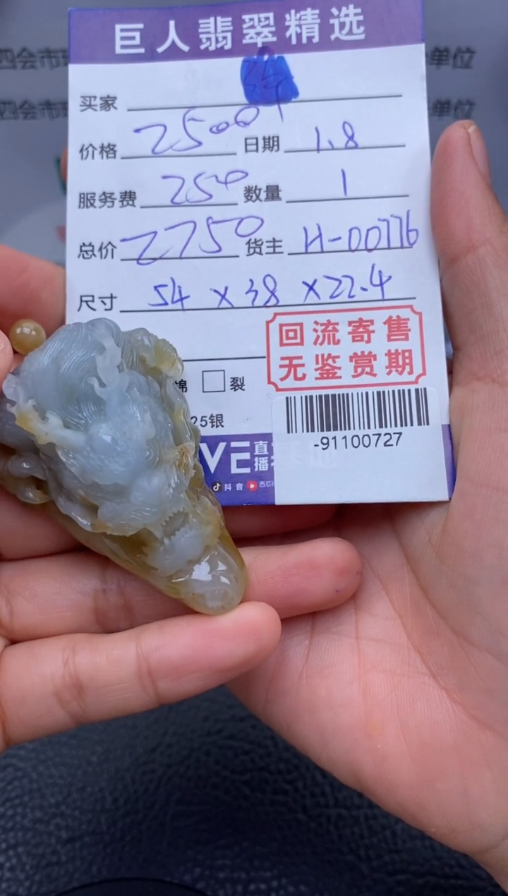 【闪购商品】翡翠颈饰未镶嵌多人-91100727