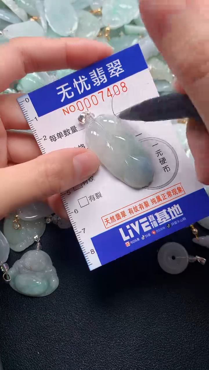 颈饰未镶嵌翡翠7408