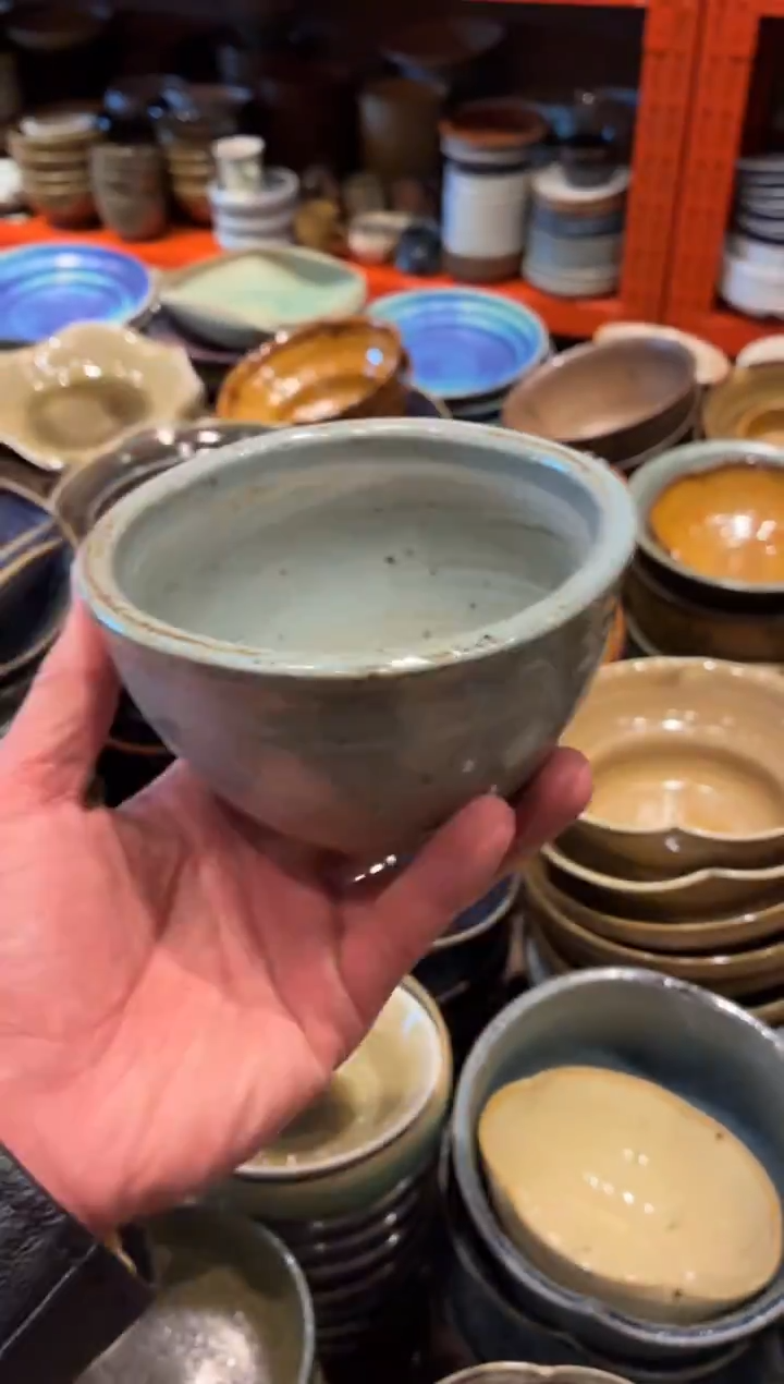 瓷片全量 5.5寸蓝麻点方口碗