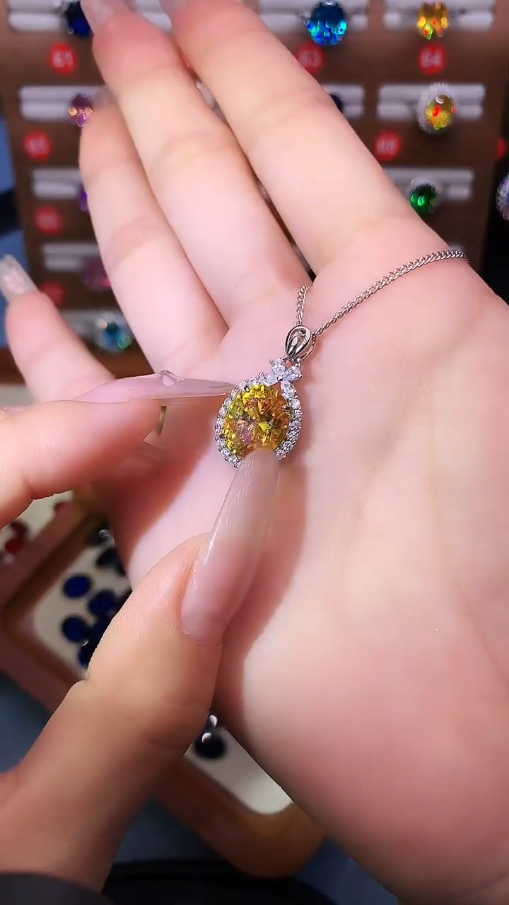 无925银大克拉重工精切高品质吊坠