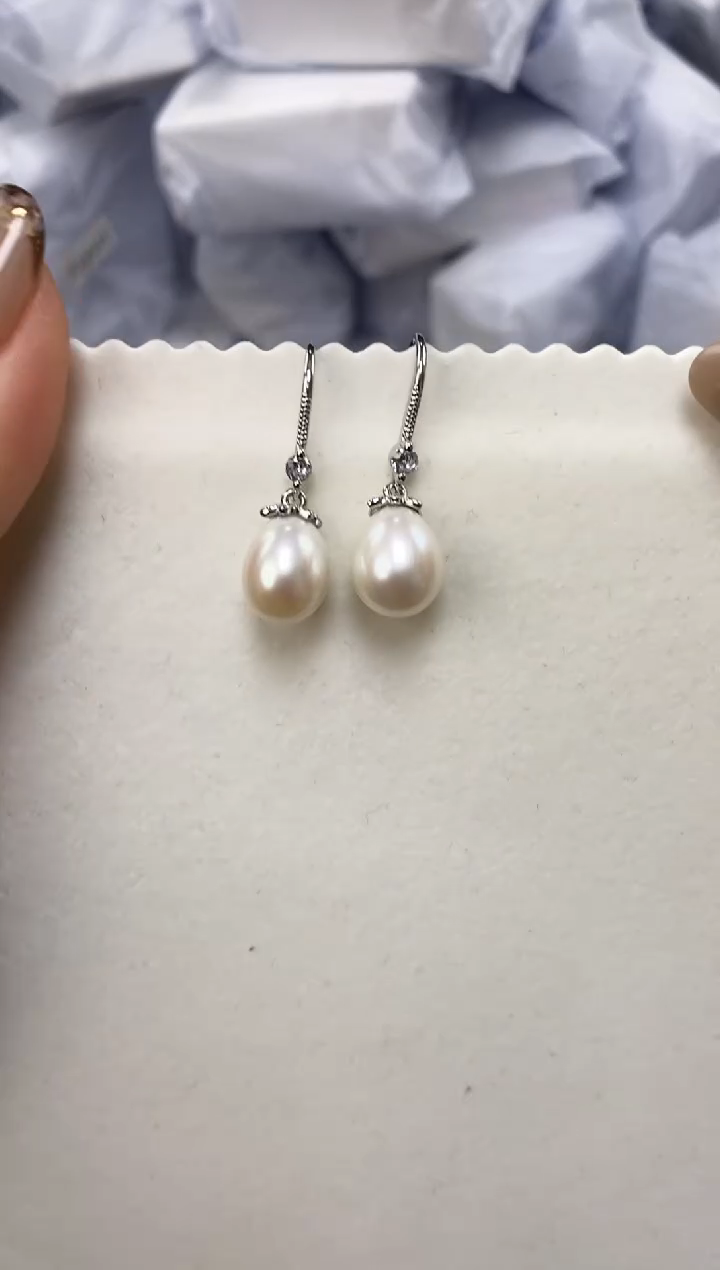 未镶嵌耳饰淡水珍珠ED1048