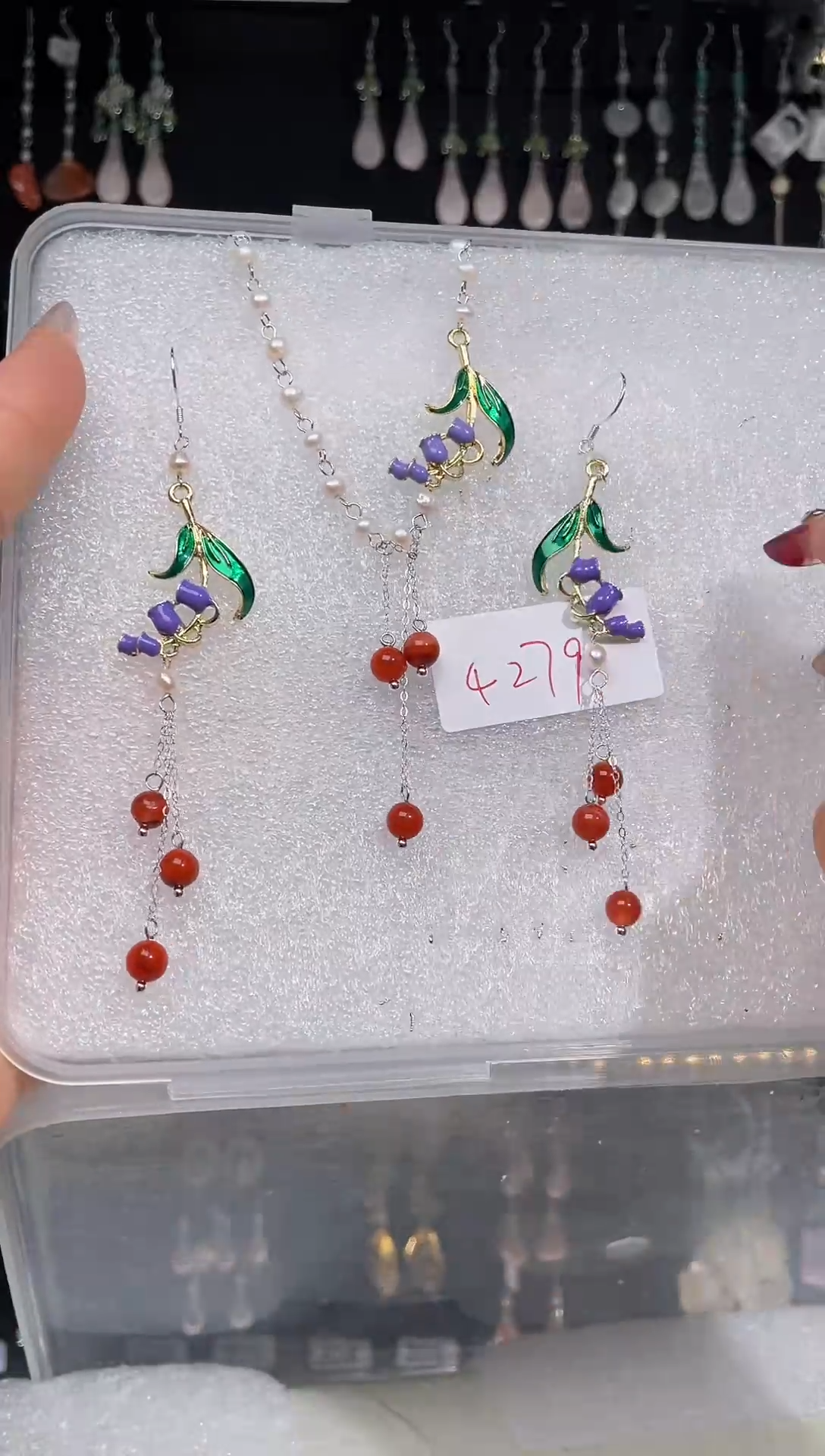 【闪购商品】紫晶耳饰银S925镶嵌喜欢拍