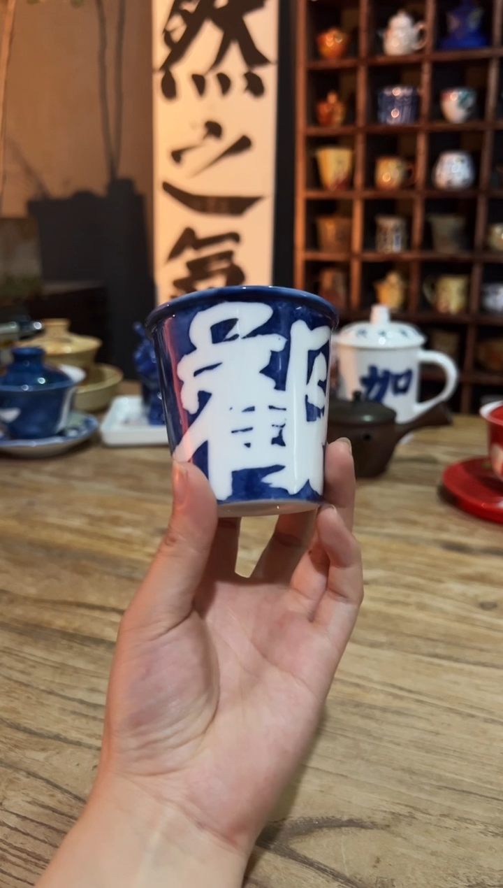 观云听雨原创手绘茶具