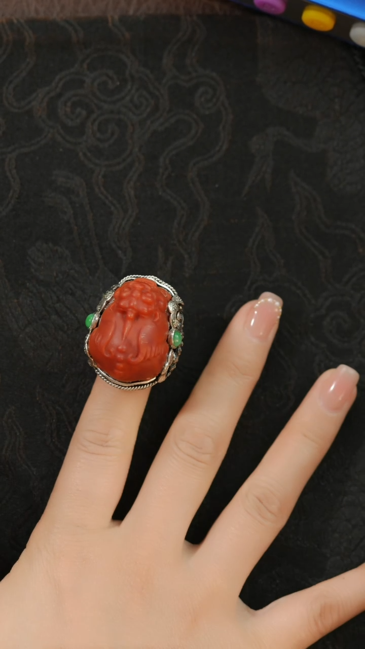 【闪购商品】南红玛瑙戒指未镶嵌@YL008022410@