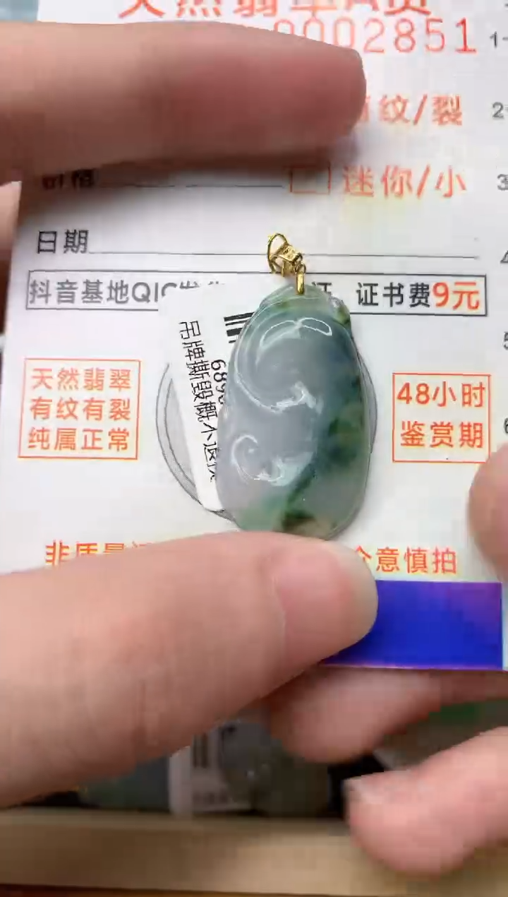 【闪购商品】翡翠颈饰18K金镶嵌4............