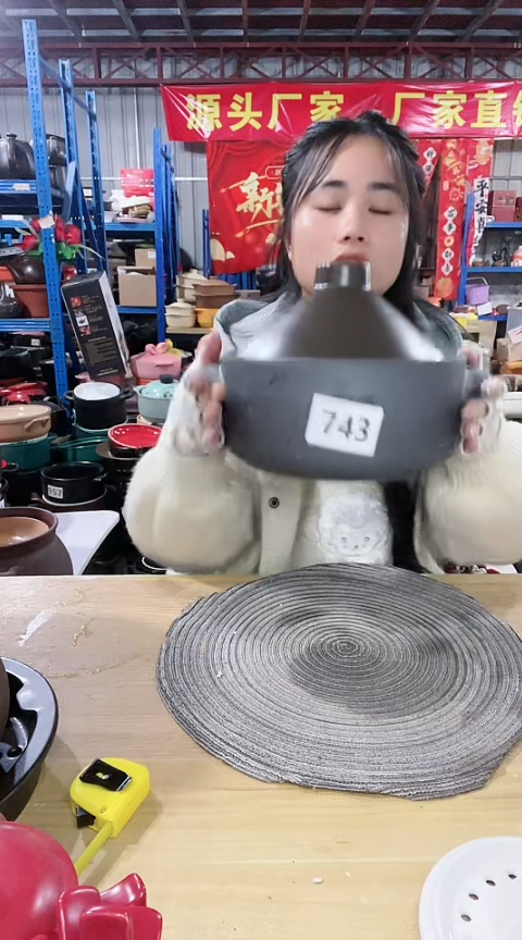 【闪购商品】743瑕疵银灰色锅带盖不圆