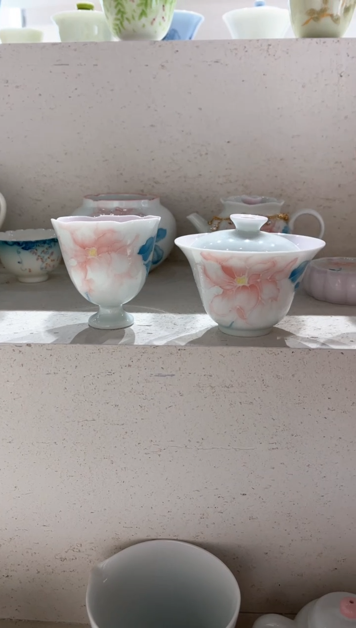 【闪购商品】明知山志-有田烧-国色惊城-凡灵盖碗+杯