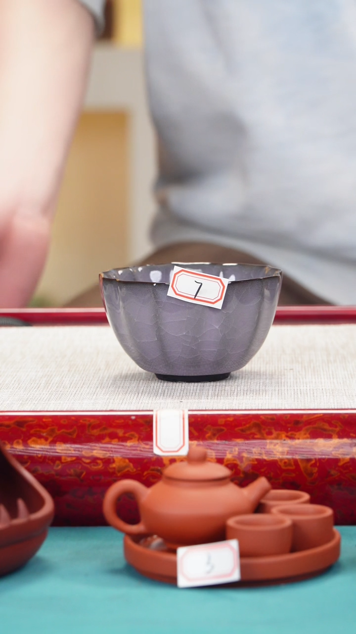 【闪购商品】紫砂茶壶7号 紫冰 青瓷杯....