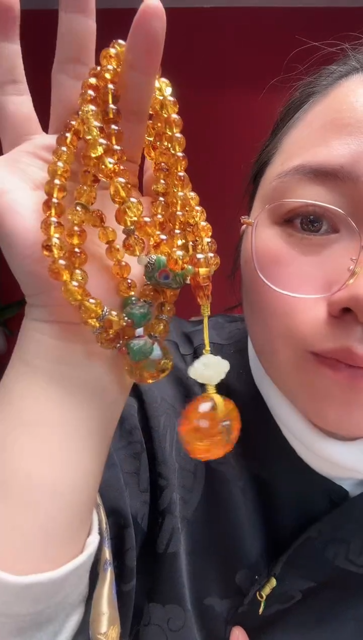 【闪购商品】琥珀珠宝奇石未镶嵌8mm