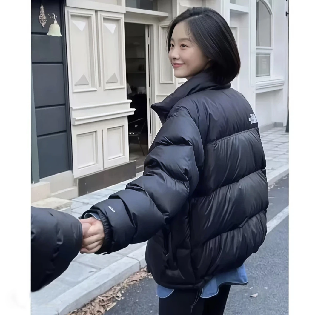 2025经典百搭刺绣户外男女同款保暖刺绣立领上衣