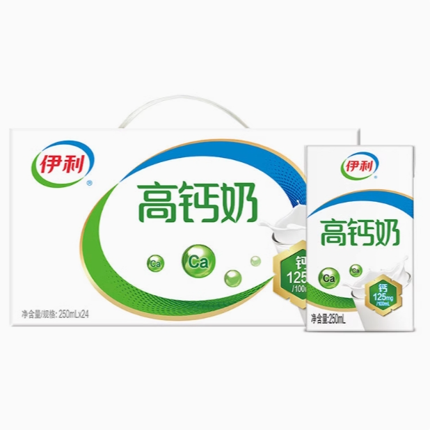 【8月】【散装】伊利高钙奶250ml*24盒儿童学生成人营养早餐必备牛奶